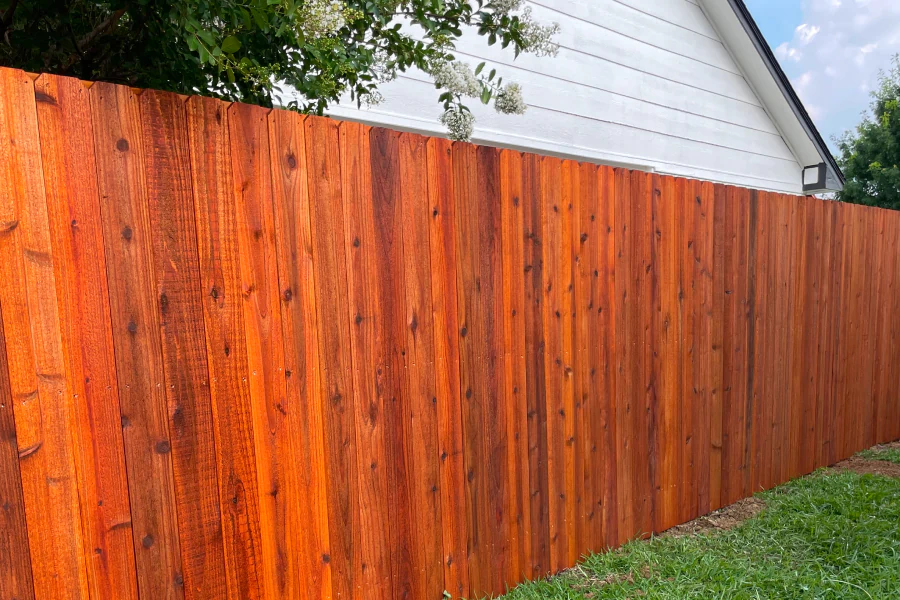 6ft pre stained cedar side by side pickets 6ft pre stained cedar side by side pickets